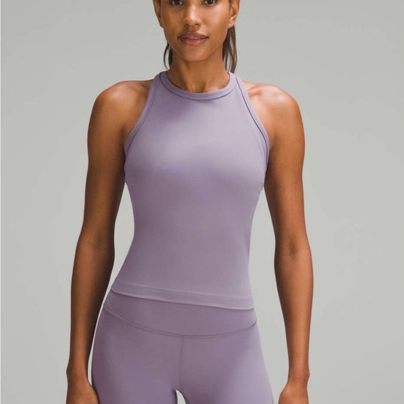 lululemon athletica Tops - Lululemon Nulux Racerback Cropped Run Tank size 10